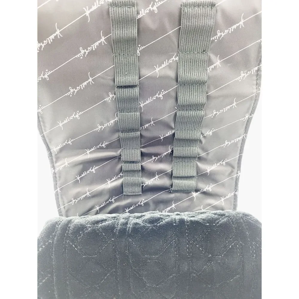 Kendall + Kylie Black Fold over‎ Pouch with Brush Organizer
